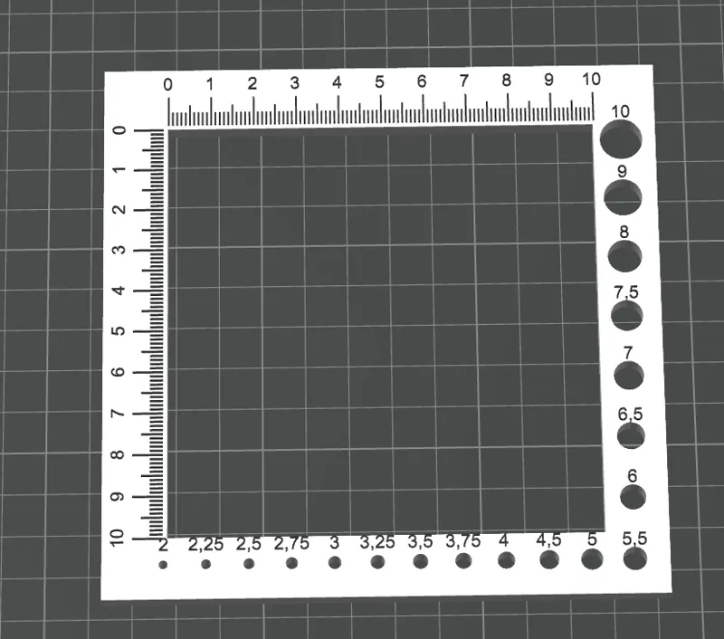 knitting ruler / Maschen Zähllineal