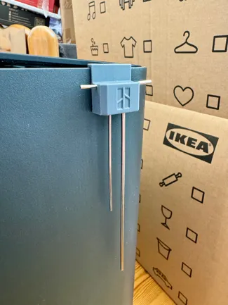 Hook-on allen key holder