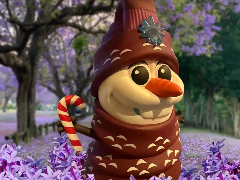 Disney Frozen olaf with scarf