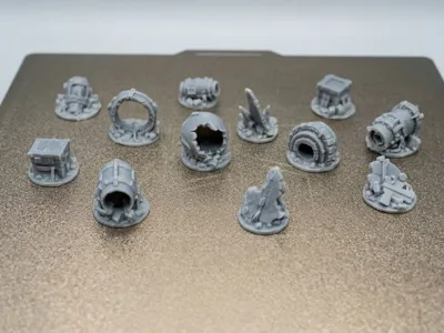 Sci-Fi Ruins Set - Tabletop Scatter Terrain