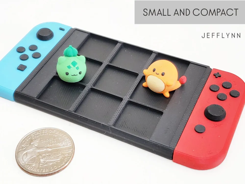 Tic Tac Toe - Nintendo Switch (Pokemon) - Free 3D Print Model