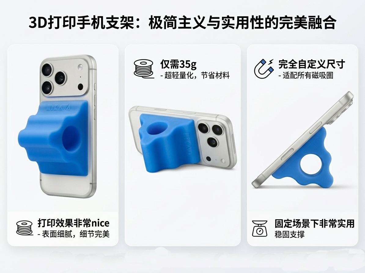 magsafe手机支架 苹果Hikawa Grip & Stand 多参数可定制 适配废旧磁吸气囊 