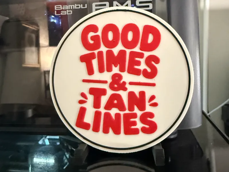 GOOD TIMES & TAN LINES COASTER