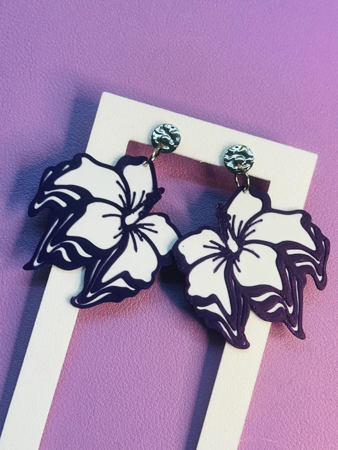 Pendientes flores derretidas view 2