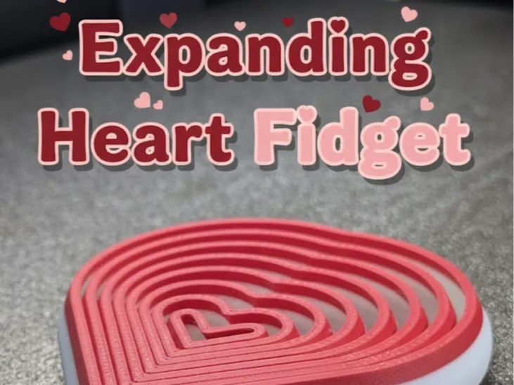 Valentine's Day Expanding Heart Fidget Toy