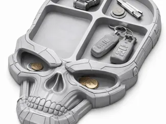 teschio svuota tasche 