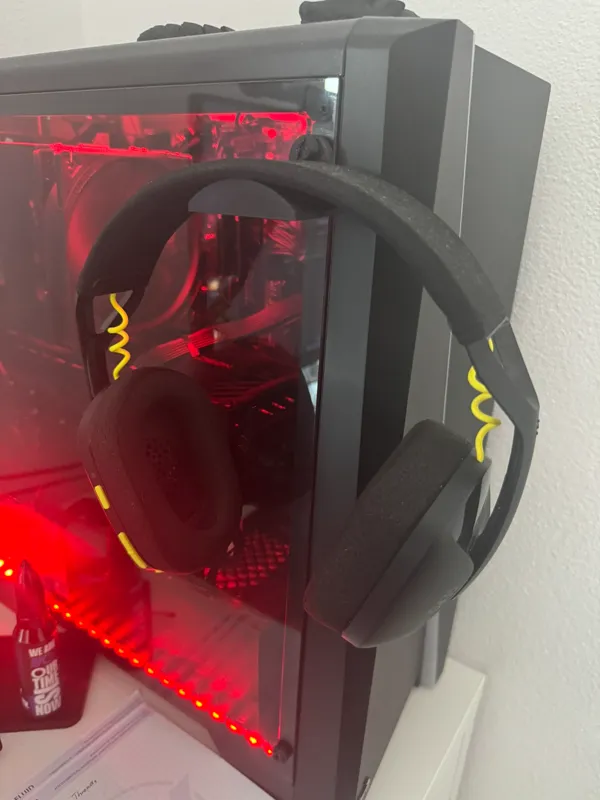 Support casque pour boîtier PC