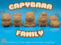 Capybara Family - Collection of 5