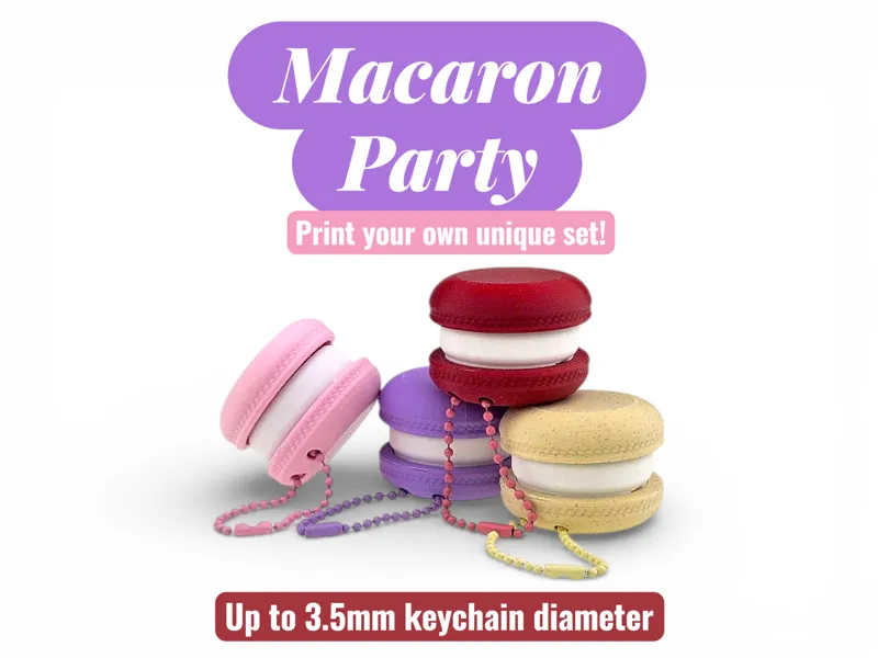 Valentine Macaron Clickers - adorable fidget toys