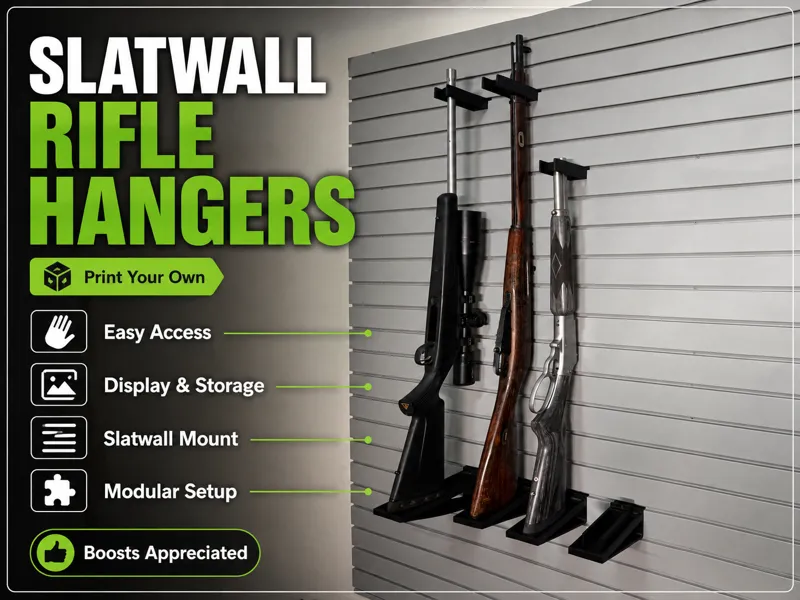 Slatwall Rifle Display/Storage Hangers