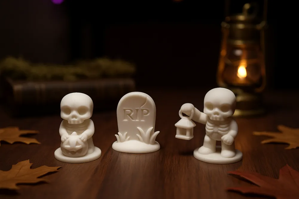 Mini Mystics 2 - 3 Halloween Skeleton - Free 3D Print Model - MakerWorld