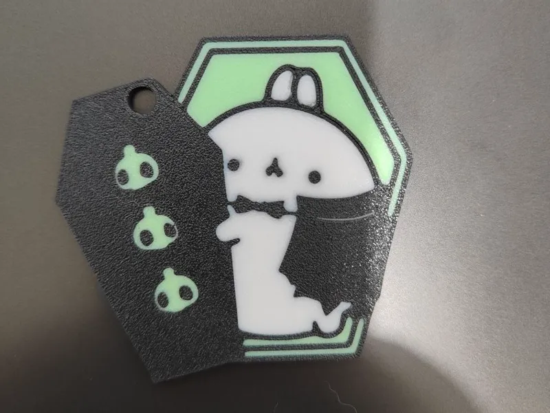 vampire molang keychain