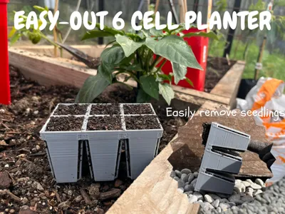 Easy-out 6 Cell Seed Planters
