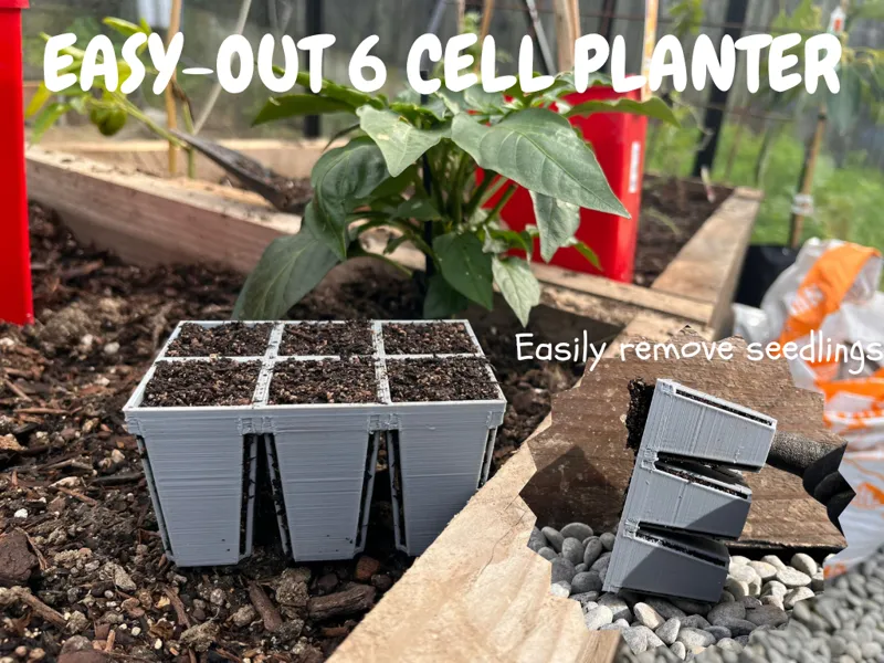 Easy-out 6 Cell Seed Planters