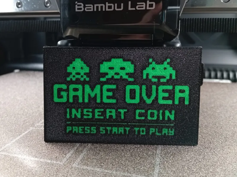 Space Invaders - Game Over Card