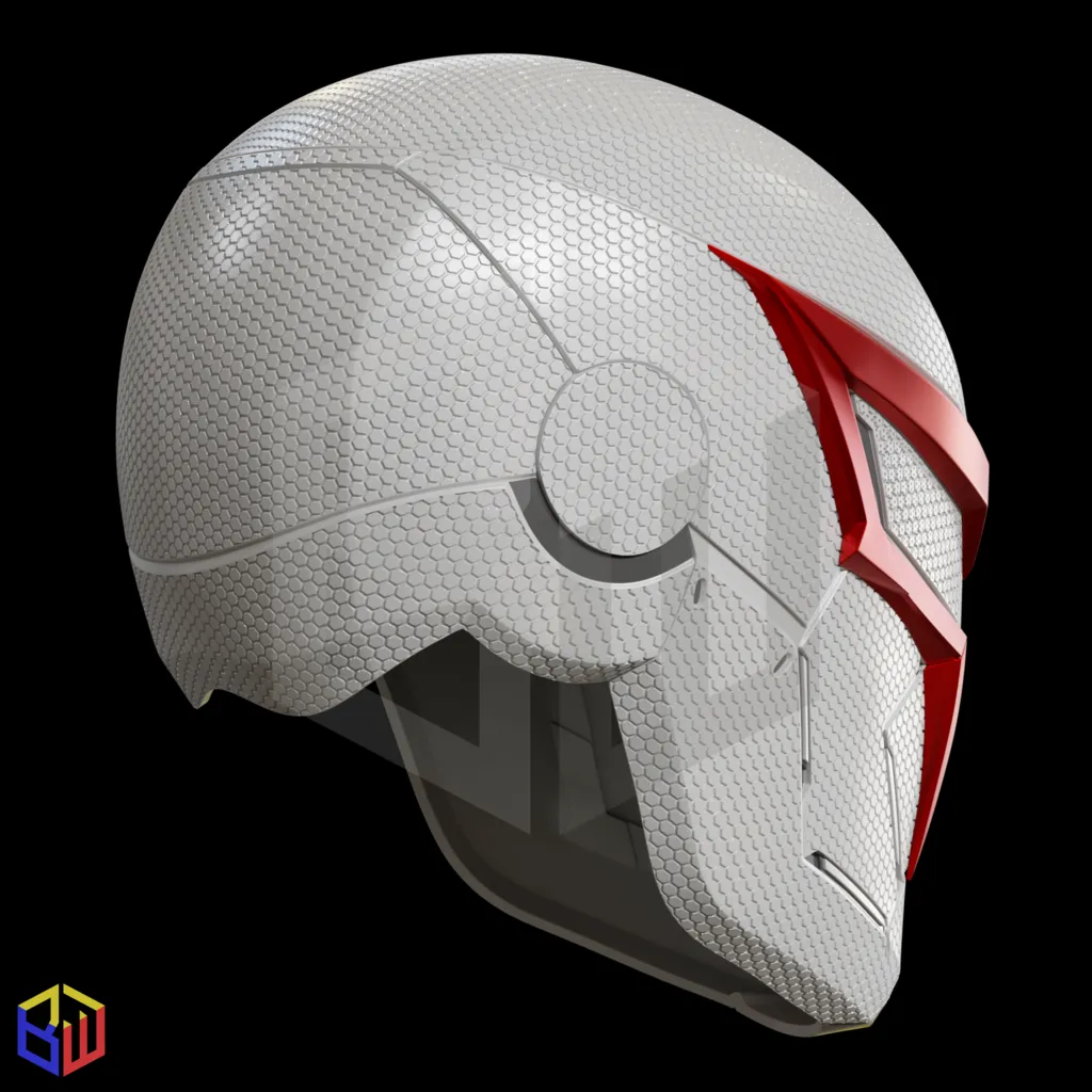 Spider-Man 2099 V2 Helmet Textured view 3