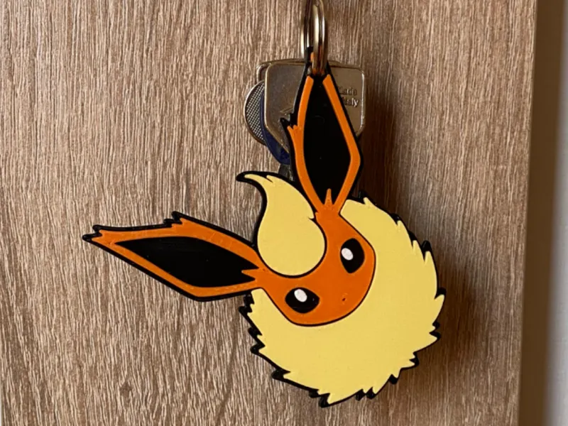 Pokemon Flareon Keychain