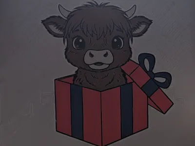Highland cow hue forge