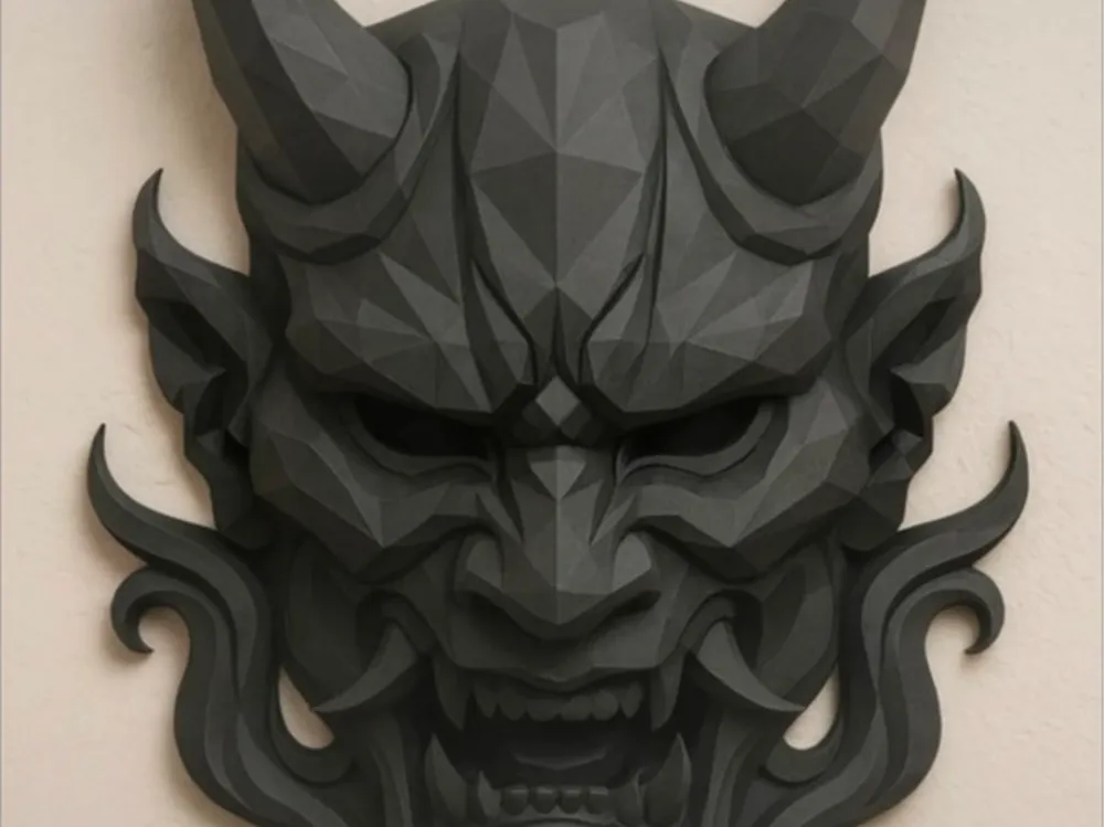 ONI Mask Wall Decoration - Free 3D Print Model - MakerWorld
