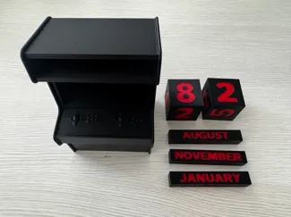 Arcade-style calendar | Calendario arcade retrò