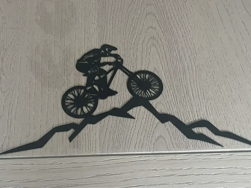 Wall art mountainbike