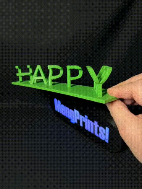 Happy Easter SIgn - Flip Text