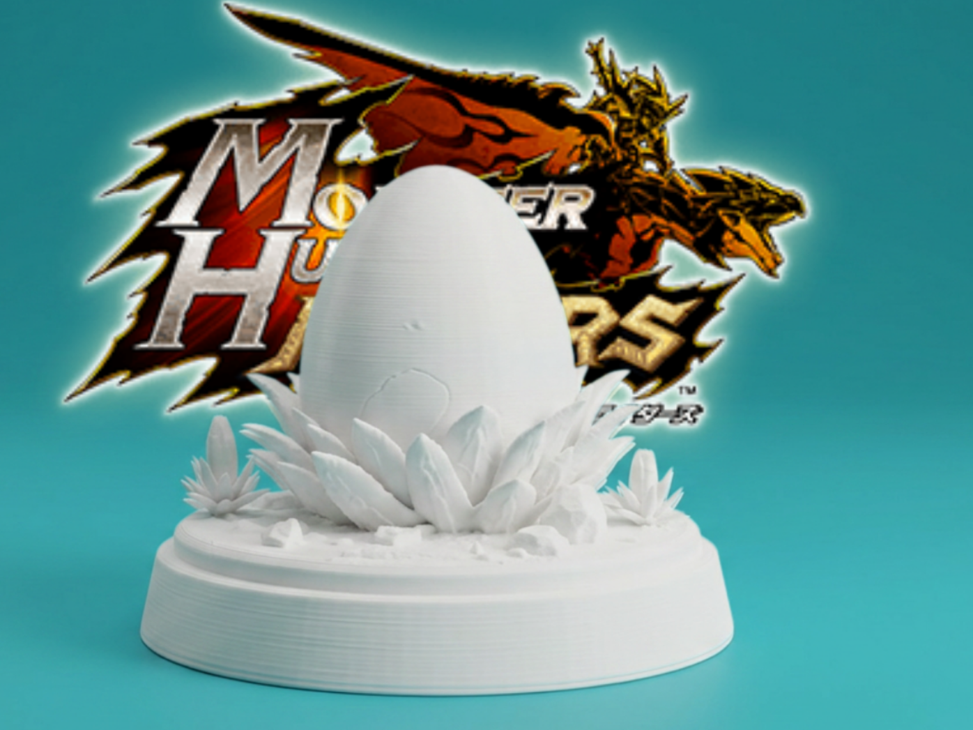 Monster Hunter Egg – Fantasy Creature Nest Display