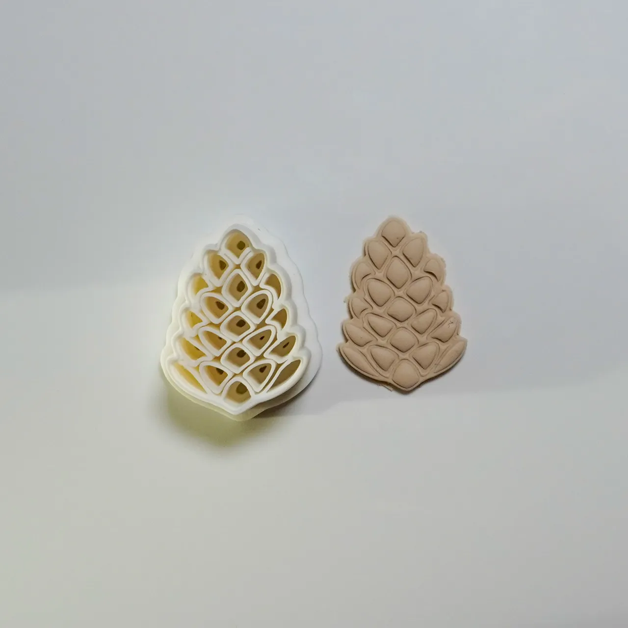 Pine Cone Polymer Clay Cutter Earrings Necklaces view 3