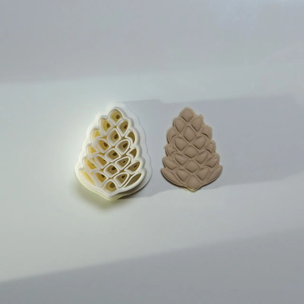 Pine Cone Polymer Clay Cutter Earrings Necklaces view 2