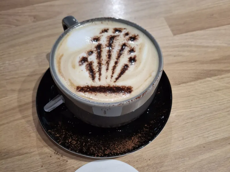 Firework Coffee Stencil Art - Bonfire Night 