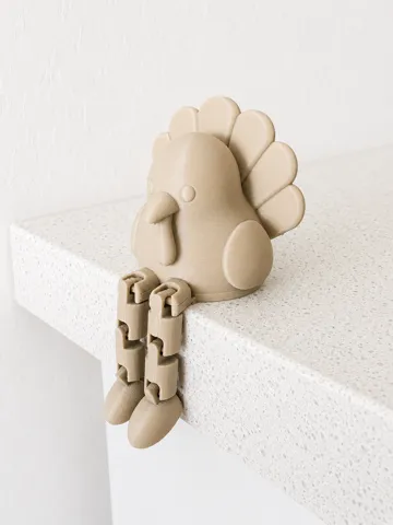 Estante o repisa: Articulated Turkey | Flexi Leggy Shelf Sitter — vista de referencia 3