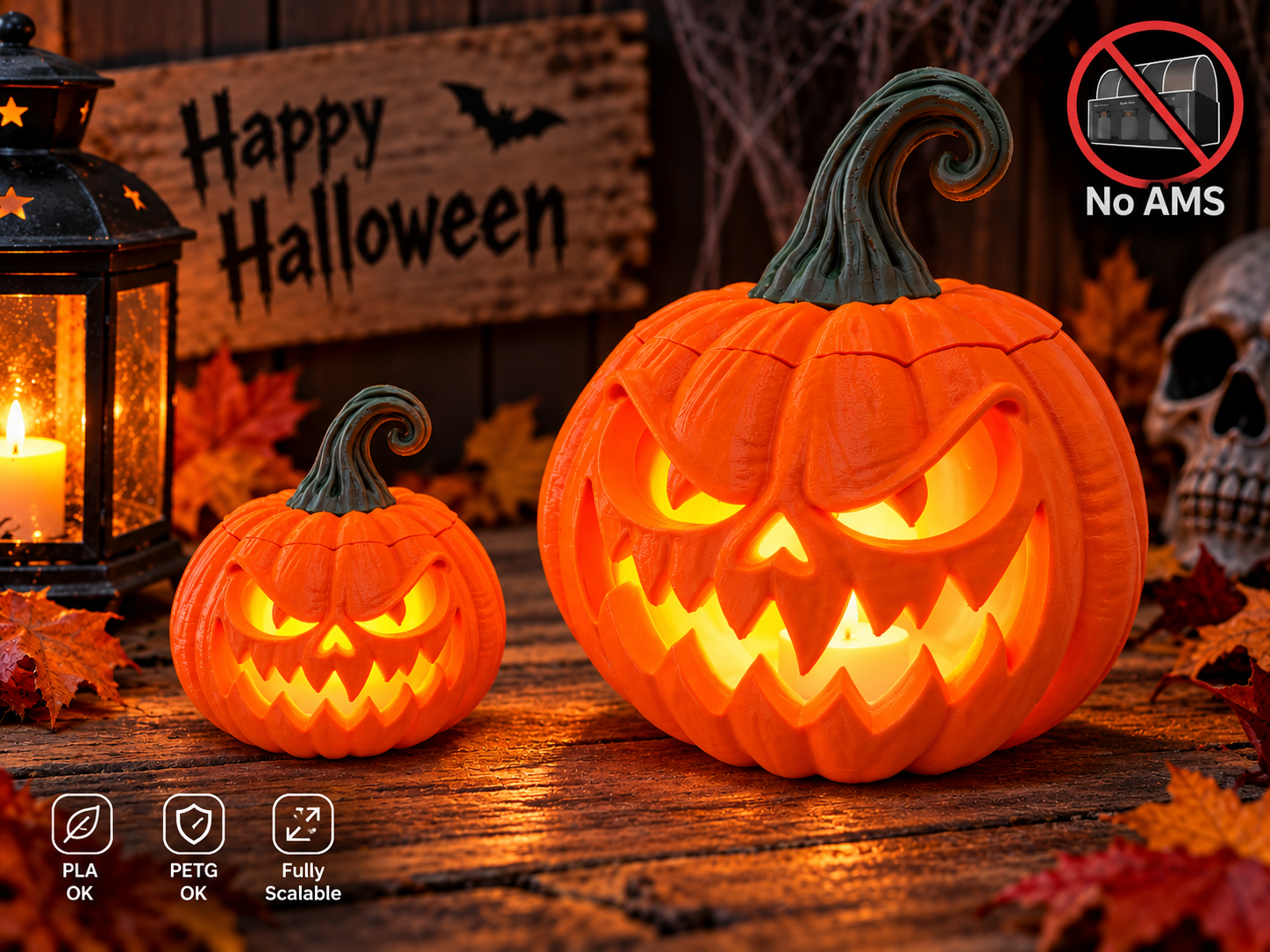 Scary Halloween Pumpkin - 1