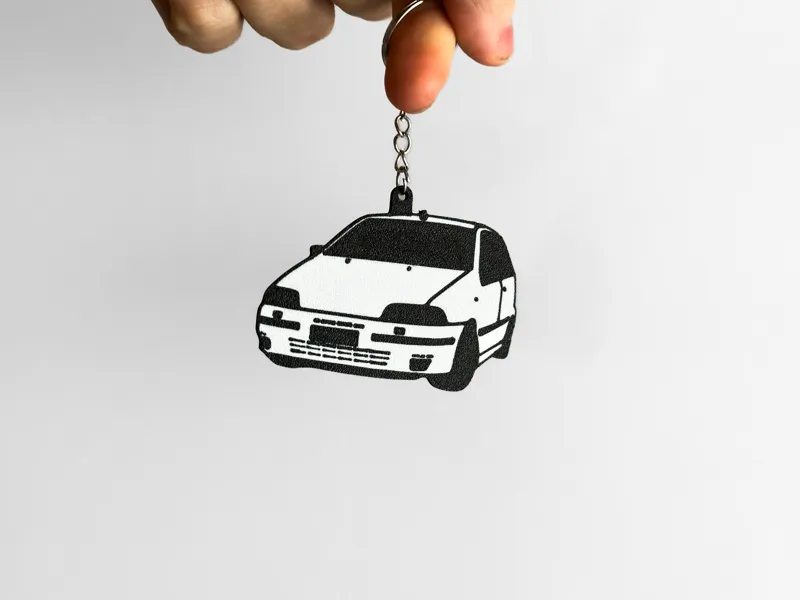 Fiat Punto 1993 Portachiavi Stilizzato Regalo