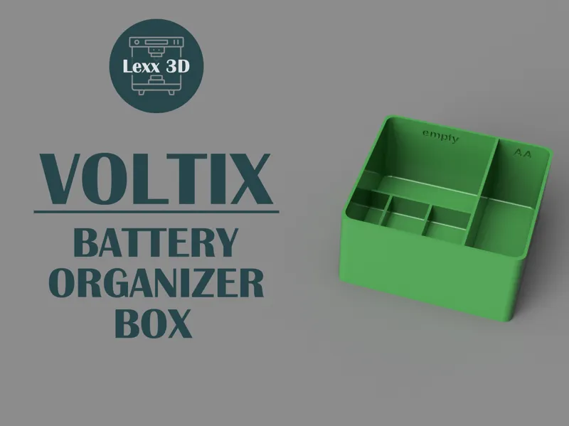 Voltix – Battery Organizer Box