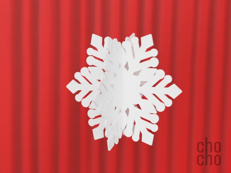 Snowflake Collection 3D Ornament 07