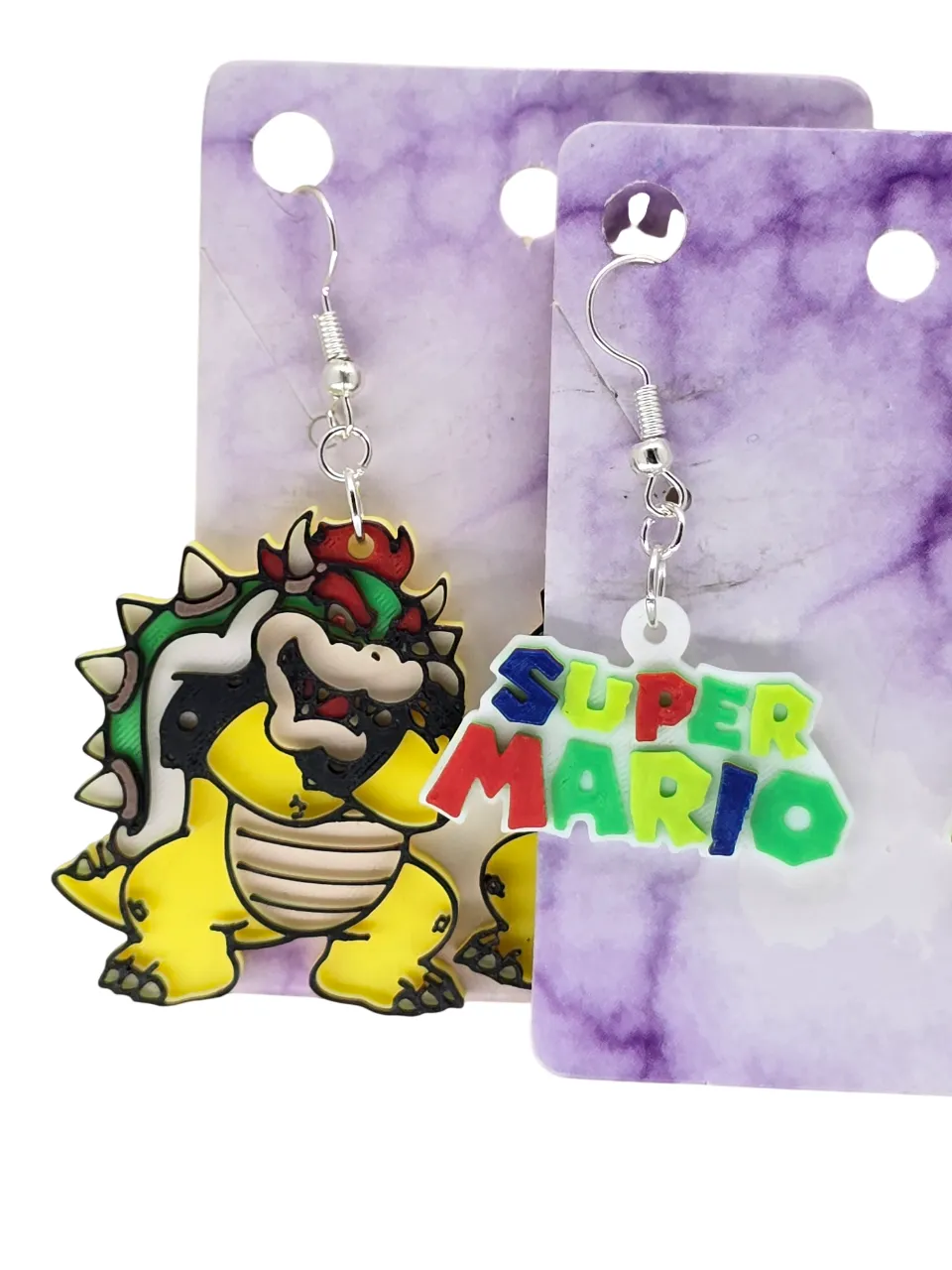 Bowser Super Mario Earrings view 2