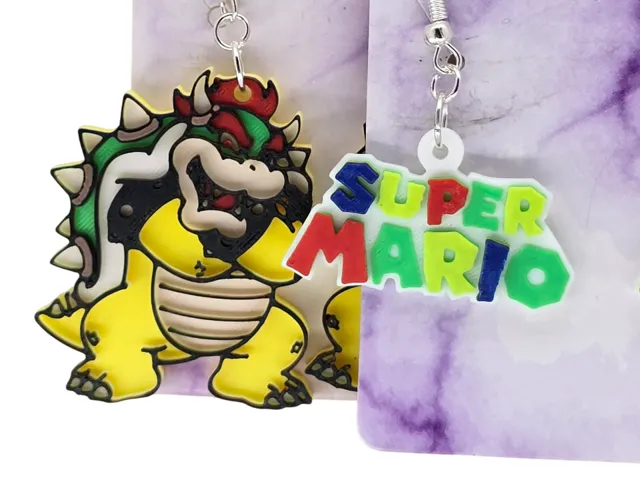 Bowser Super Mario Earrings
