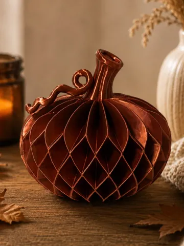 Adorno temático: Paper-Style Pumpkin – Autumn Decoration — vista de referencia 2