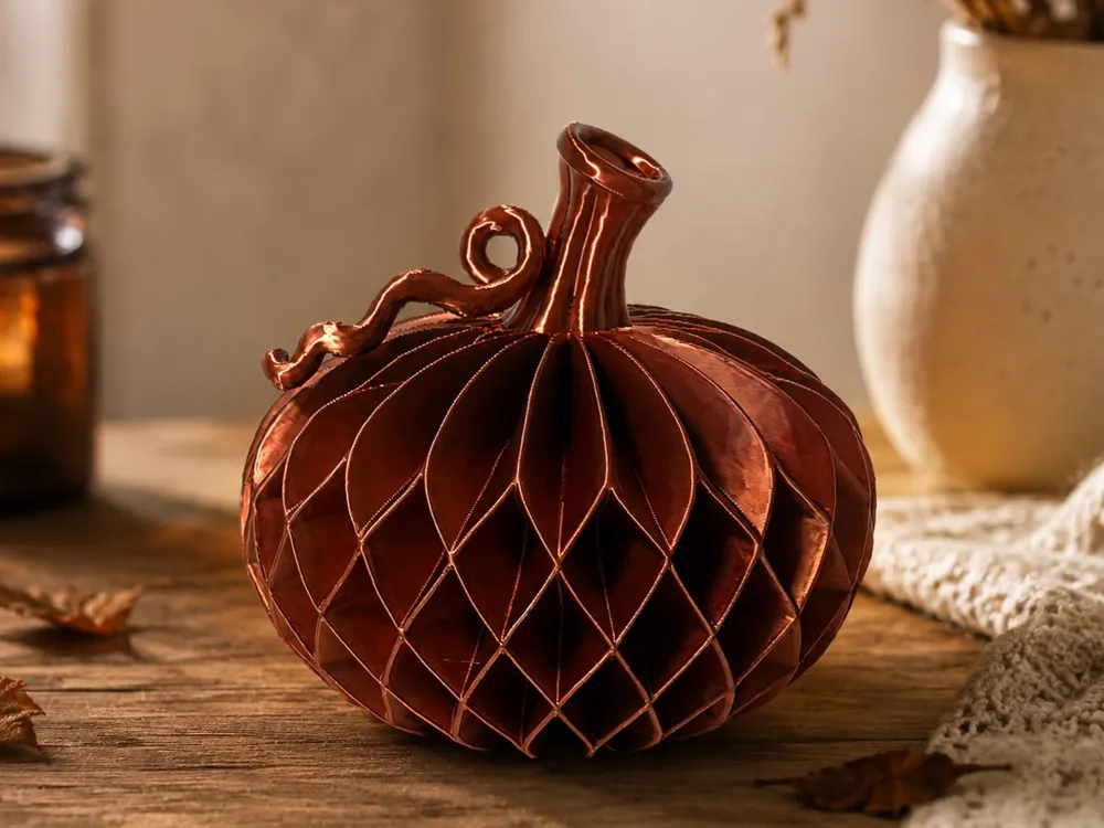 Adorno temático: Paper-Style Pumpkin – Autumn Decoration. Referencia del modelo original.