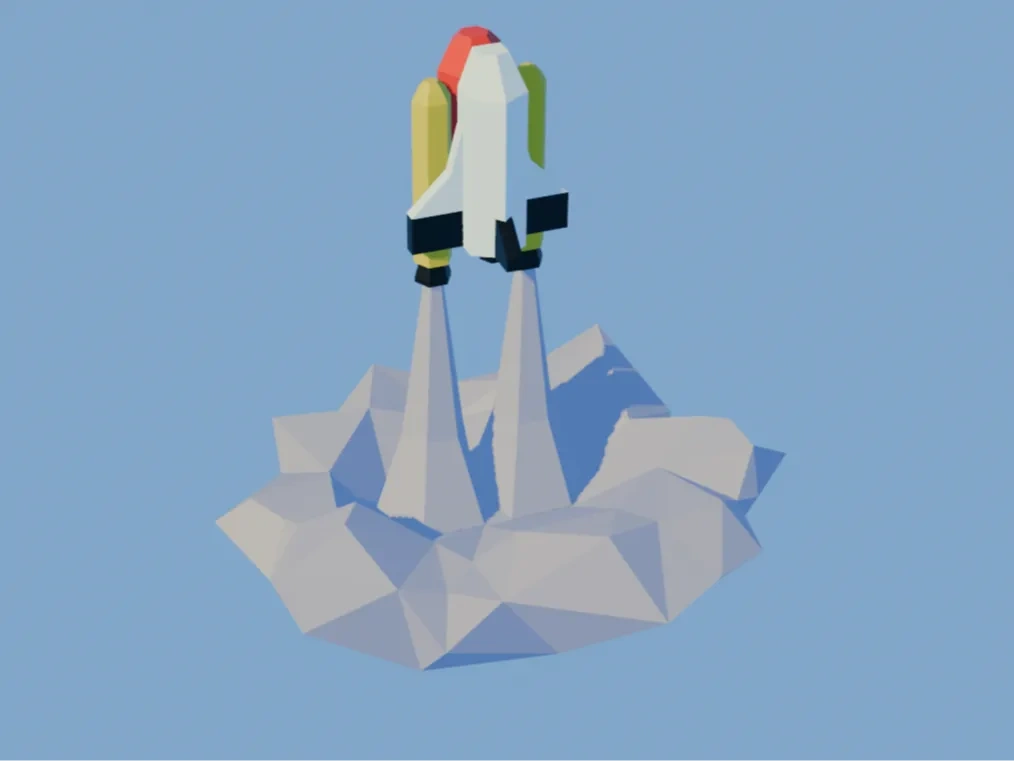 Miniatura 1 do modelo 3D 太空火箭