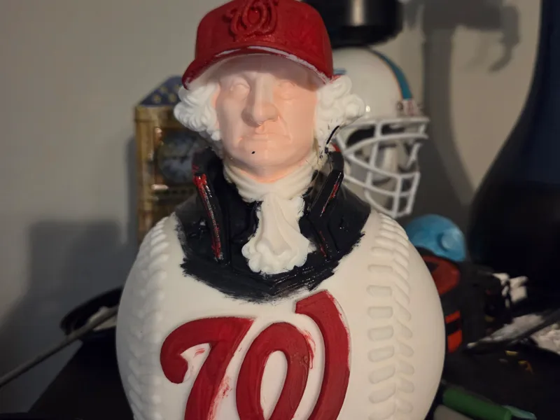 Washington Nationals baseball sculpture