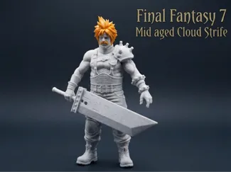 Mid Aged Cloud Strife - Final Fantasy 7