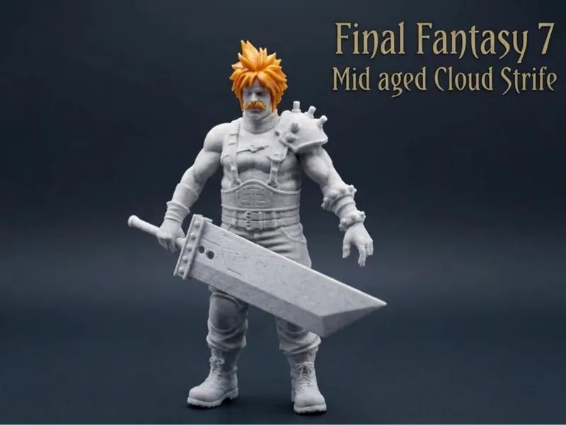 Mid Aged Cloud Strife - Final Fantasy 7