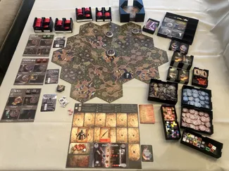 Dragons Down boardgame insert