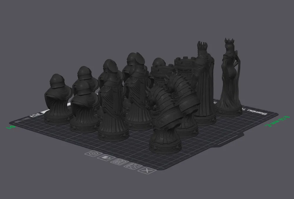 Dekoratives Schachspiel, Sammlerornament, besonderes Design