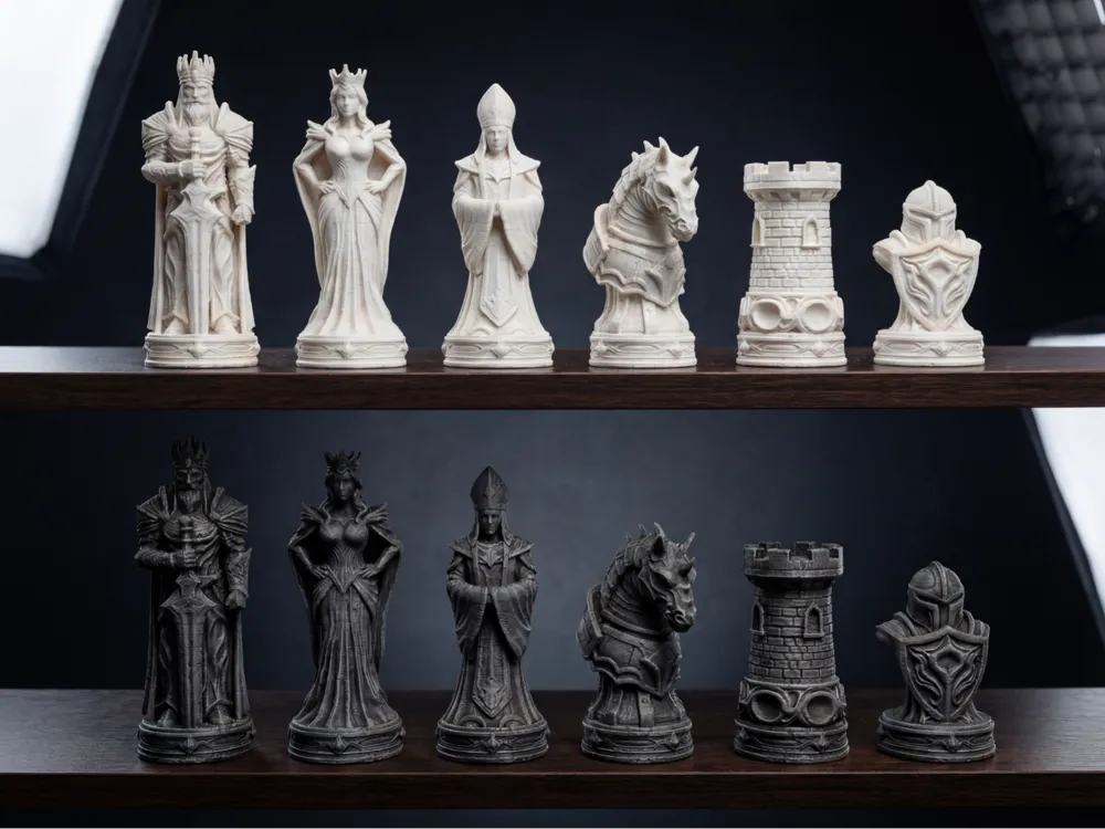 Dekoratives Schachspiel, Sammlerornament, besonderes Design
