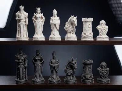 Dekoratives Schachspiel, Sammlerornament, besonderes Design