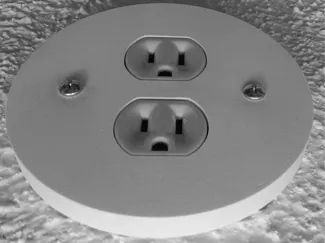 Ceiling Light mount cover for plugs