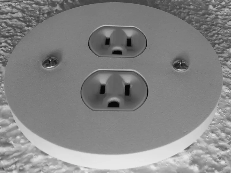Ceiling Light mount cover for plugs