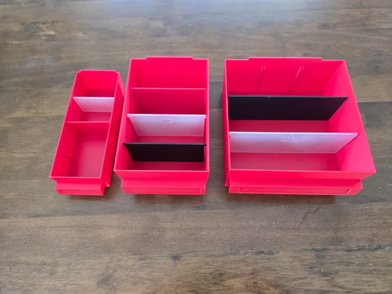 Biltema 20-627 and 20-629 Organizer Bin Series